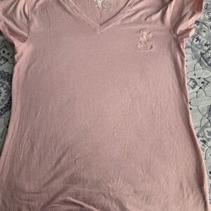 Beverly Hills Polo Club Light Pink V-Neck Tee